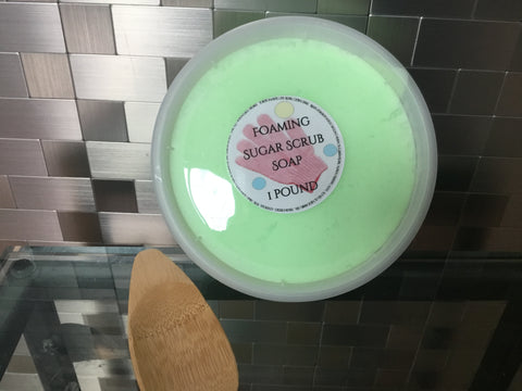 Midori & Champagne Foaming Sugar Scrub Soap - Soapalamode