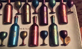 Wine a Bottles and Goblets-set of 6 - Soapalamode