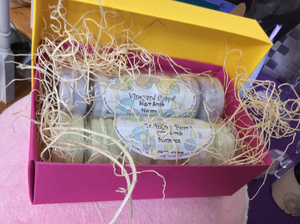 Sugar Scrub Macarons - Soapalamode
