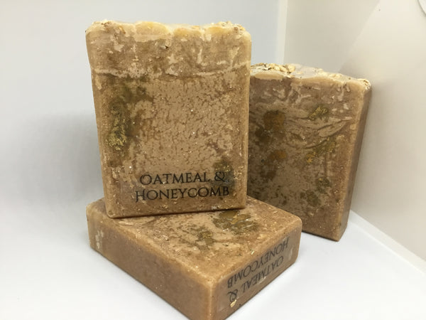Organic Oatmeal and Honeycomb Cold Process Soap - Soapalamode