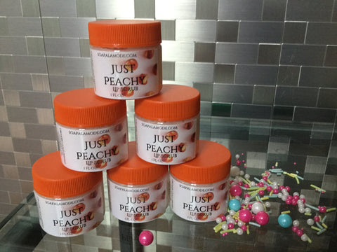 Just Peachy Lip Scrub - Soapalamode