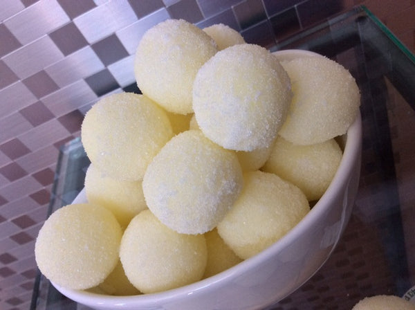 Lemon Ginger Foaming Sugar Scrub Orbs - Soapalamode