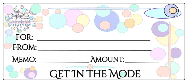 GIFT CERTIFICATES - Soapalamode