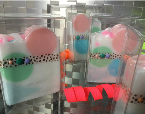 Raspberry Cabernet Gumball Mango Butter Soap - Soapalamode