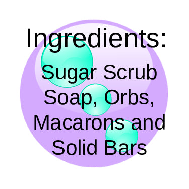 Ingredients: Foaming Sugar Scrub Soap; Orbs, Macarons and Bars - Soapalamode